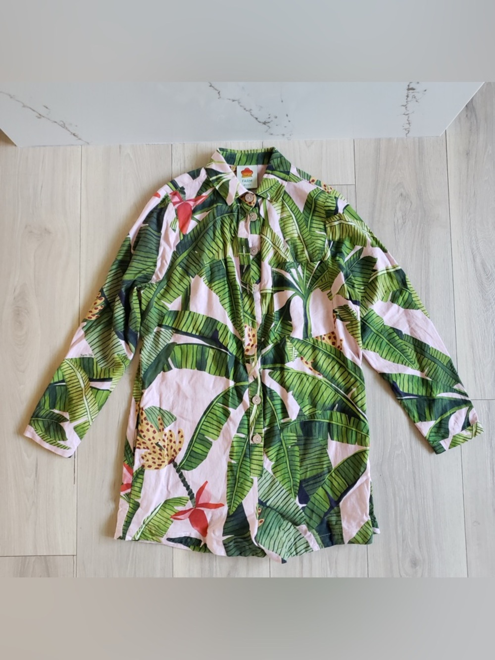 Farm Rio Tropicalista Linen Romper